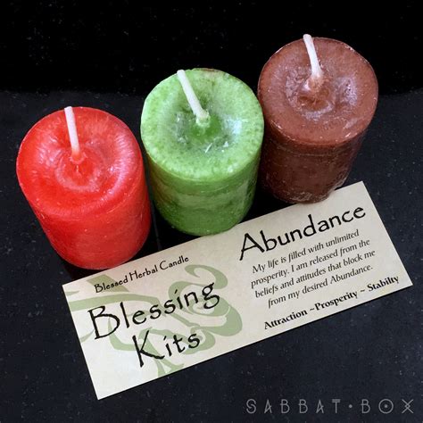 Abundance spell with candles